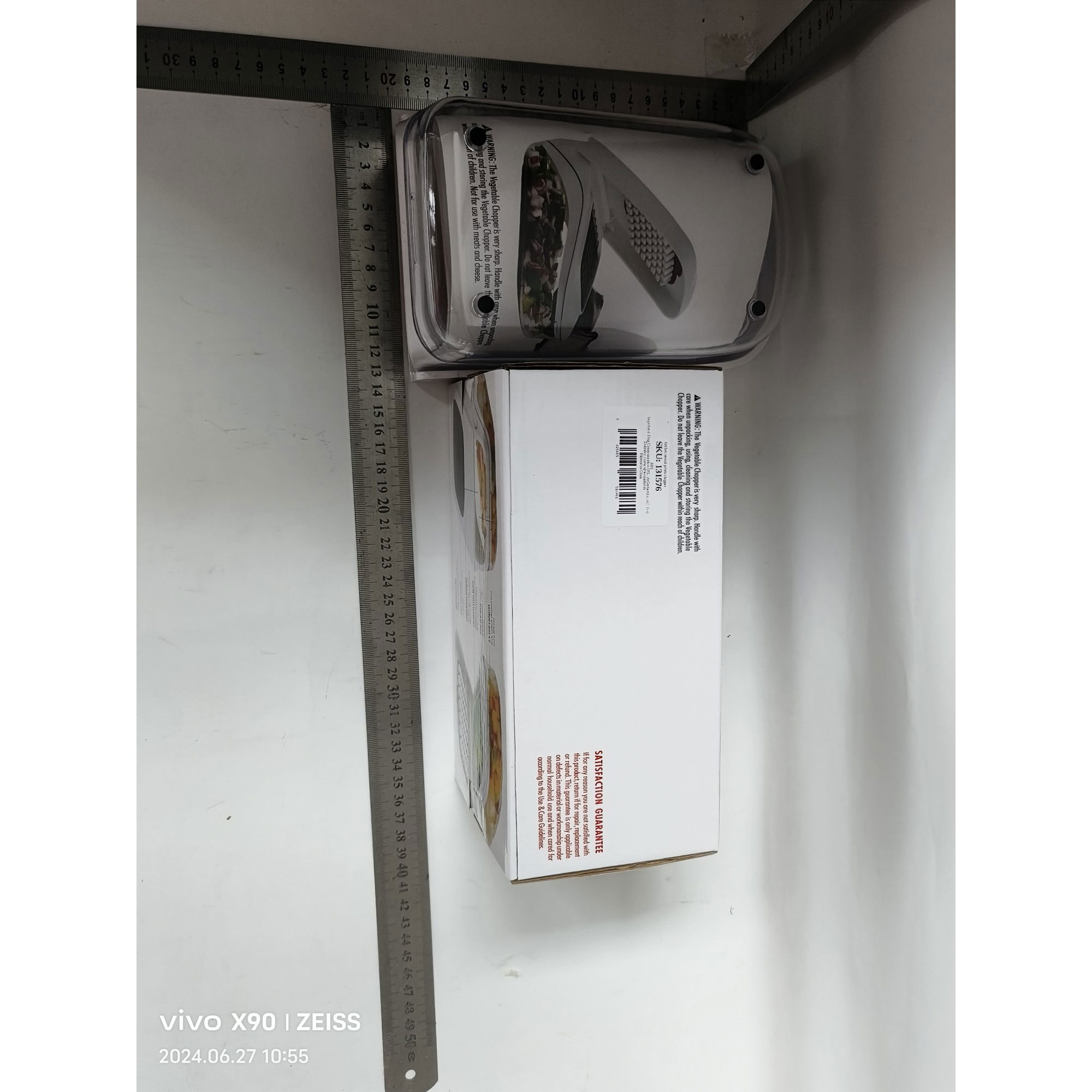 50 - 100 LEI - Feliator pentru Legume, Flippy, Ustensila Bucatarie, Presa Manuala pentru Carfoi Pai, Multifunctional, 20x12.5x10 cm, ABS, Alb