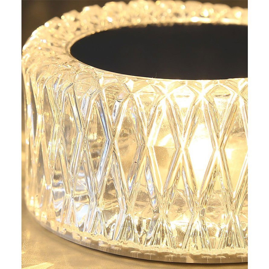 Lampa LED RGB 16, Flippy, 3 Nivele de Intensitate, Incarcare USB, 3W, Cristal Acrilic, 6x12 cm, Telecomanda, Transparent [5]