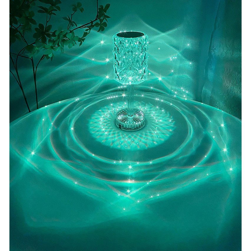 Lampa de birou pe LED RGB 16, Flippy, dimmer tactil, 3 nivele de intensitate, incarcare USB, 3W, Cristal Acrilic, 13x28 cm, cu telecomanda, forma veioza, transparent [7]