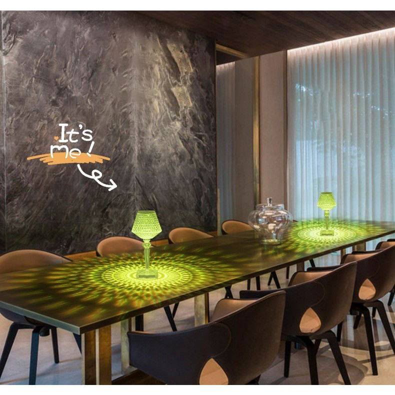 Lampa de birou pe LED RGB 16, Flippy, dimmer tactil, 3 nivele de intensitate, incarcare USB, 3W, Cristal Acrilic, cu telecomanda, forma pahar, transparent [8]