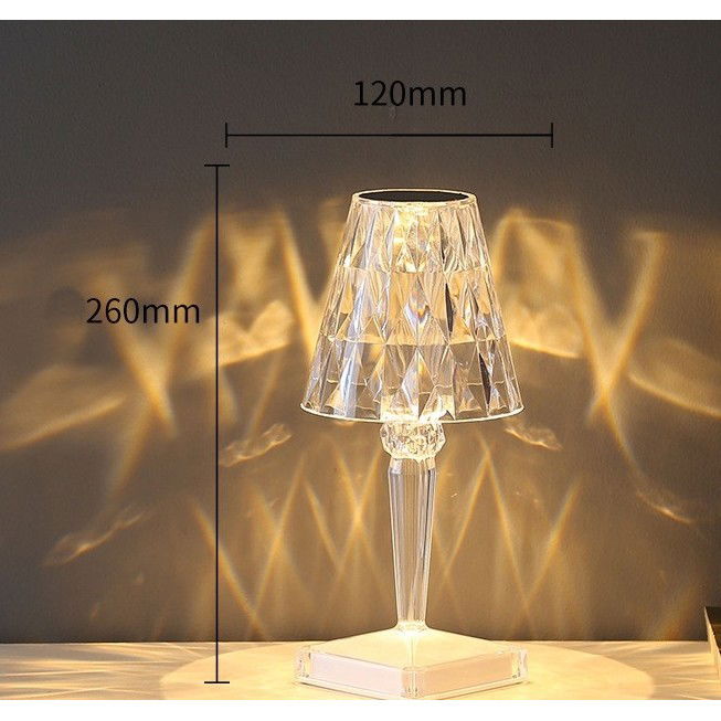 Lampa de birou pe LED RGB 16, Flippy, dimmer tactil, 3 nivele de intensitate, incarcare USB, 3W, Cristal Acrilic, 26x12 cm, cu telecomanda, transparent [7]