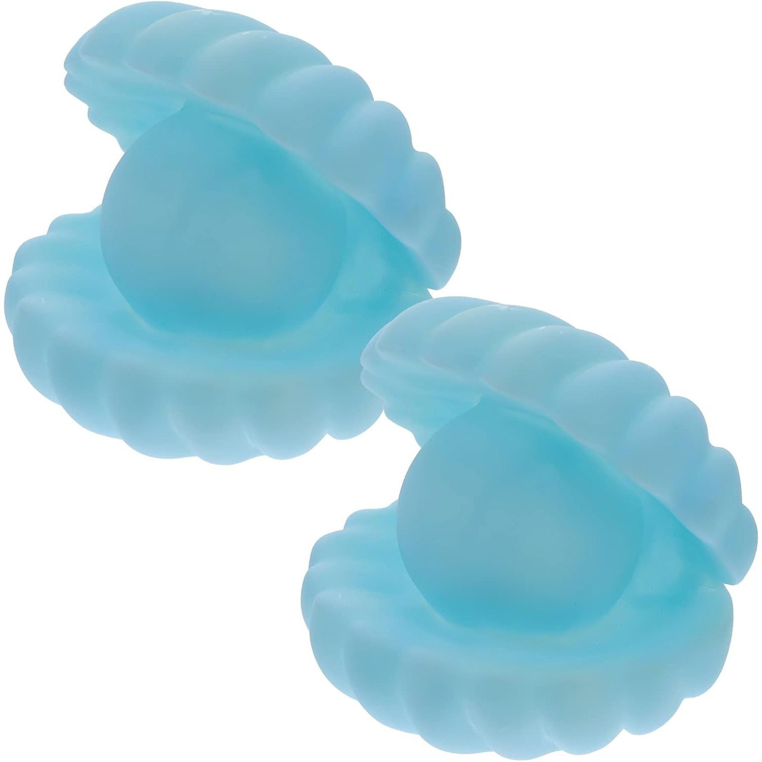 Lampa de Veghe, Flippy, Model Scoica cu Perla, Lumina Calda, 10 x 8.5 cm, Led, Baterii Incluse 3 x LR44, Albastru [7]