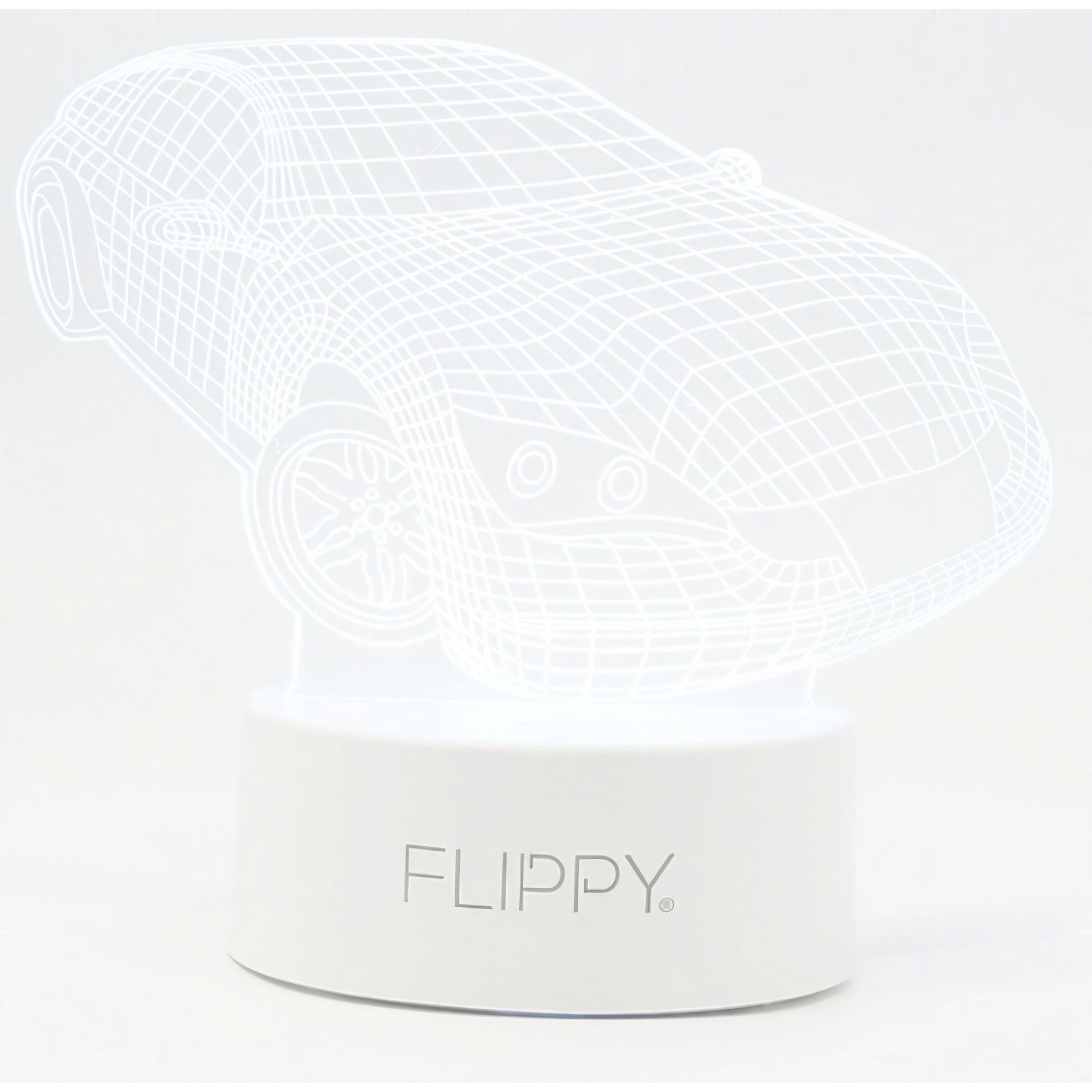 Lampa LED decorativa, Flippy, 3D, Masina Sport, doua moduri de alimentare USB si baterii, 20 cm inaltime, din material acril si lumina multicolora, alb [6]