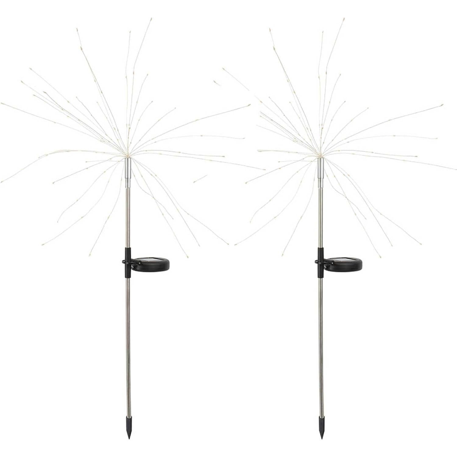 Lampa Solara, Flippy, Decor Gradina, Model Fireworks/Artificii, din Sarma de Cupru, 120 LED-uri, 55W, 90 cm, Multicolor [6]