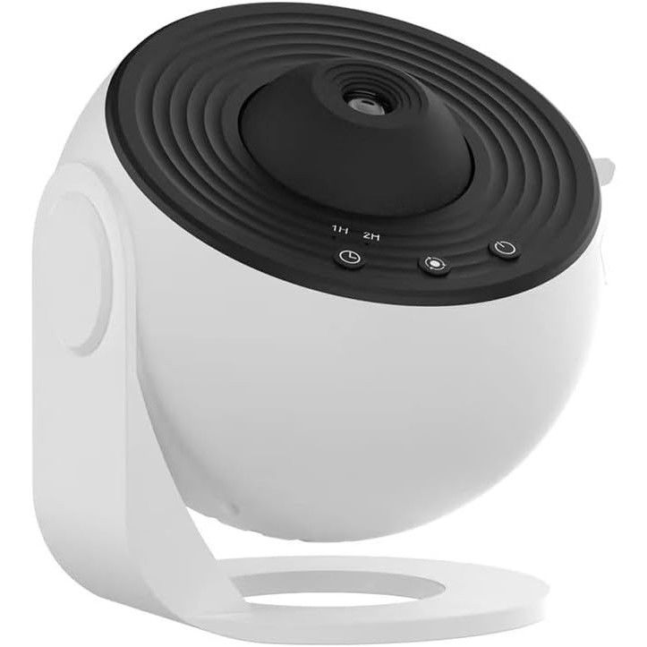 Lampa Tip Proiector Galaxie, Flippy, pentru Dormitor, Tematica Cer Instelat, Model Glob, HD, Rotire 360 de Grade, 13 Imagini, Incarcare USB, 5 W, 11.2x10.8x10.9 cm, Alb Negru [7]