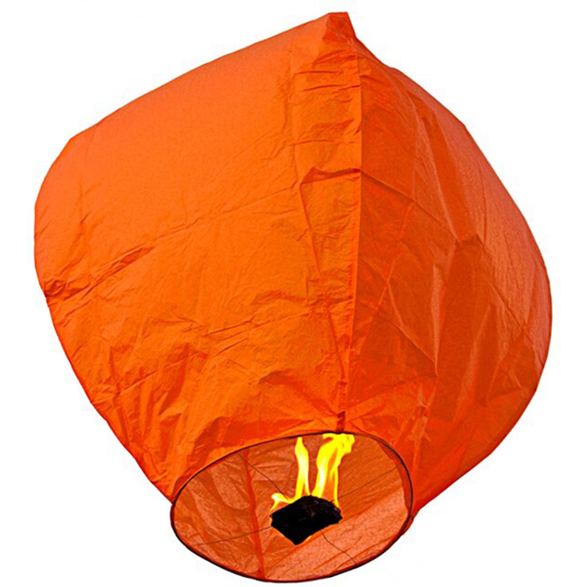 Accesorii Petrecere - Lampion zburator, Flippy, hartie biodegradabila, Portocaliu