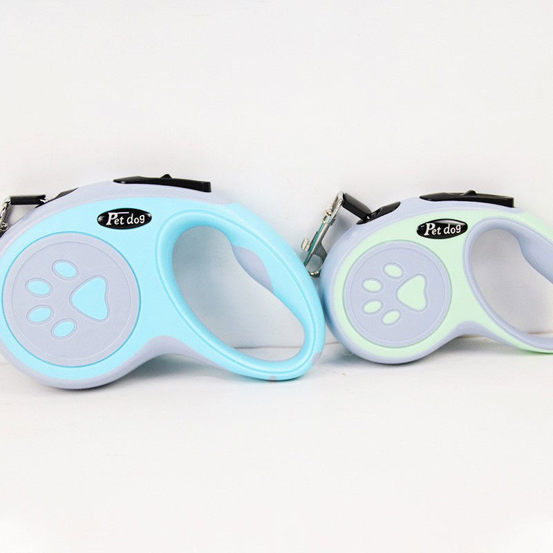 Lesa Automata Retractabila, Flippy, pentru Caini, 3m, 20 kg, ABS, Gri/Bleu, 8x12x4 cm [7]