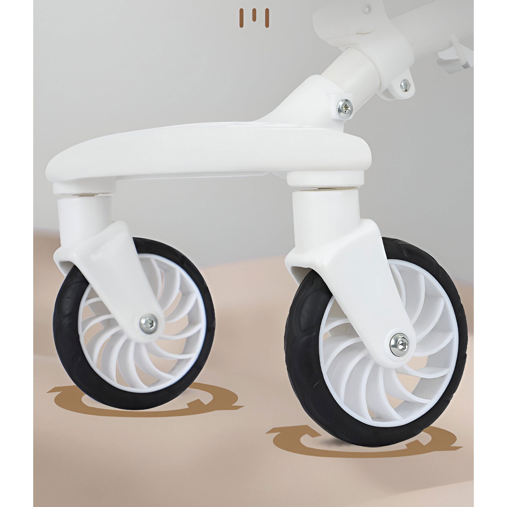 Carucior Sport Flippy 3in1, 6-36 Luni, Reversibil, Pliabil, Tavita pentru Masa, Pozitie de Somn, Centura de Siguranta, Roti 360, Suport Pahar, Copertina pentru Soare, 33x66x85cm, Alb Model Pisica [9]