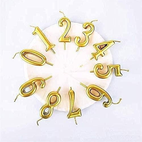 Lumanare de Tort, Flippy, Model Cifra 1, Party, 4.5 x 2.5 cm, din Parafina, Auriu [5]