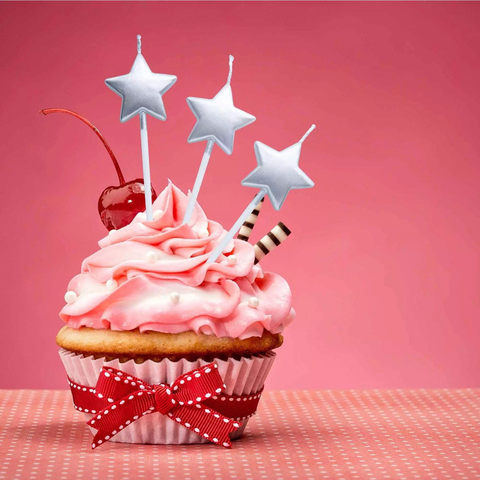 Lumanare de Tort, Flippy, Model Steluta, Party, 8.5 x 3.2 cm, Argintiu [3]