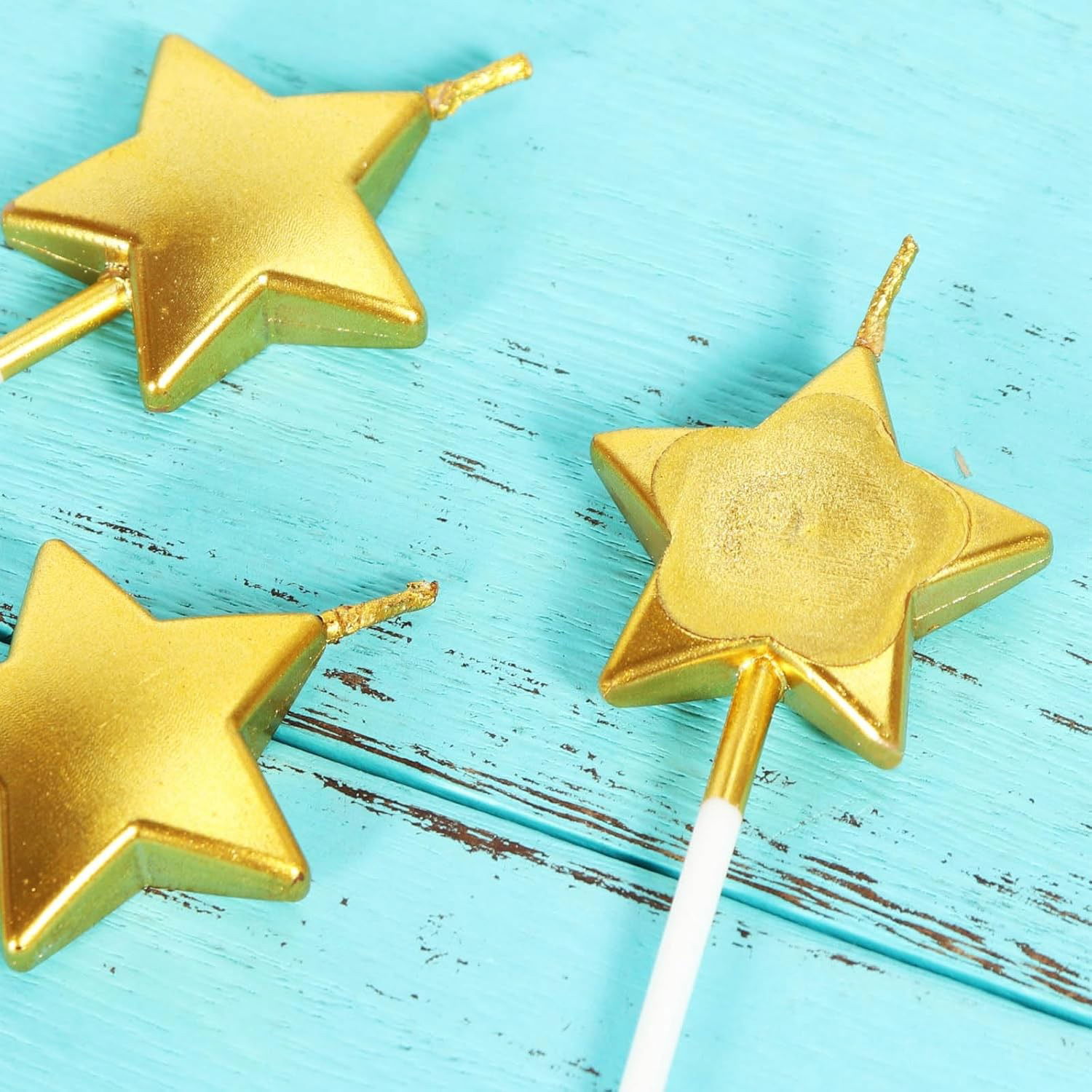 Lumanare de Tort, Flippy, Model Steluta, Party, 8.5 x 3.2 cm, Auriu [7]