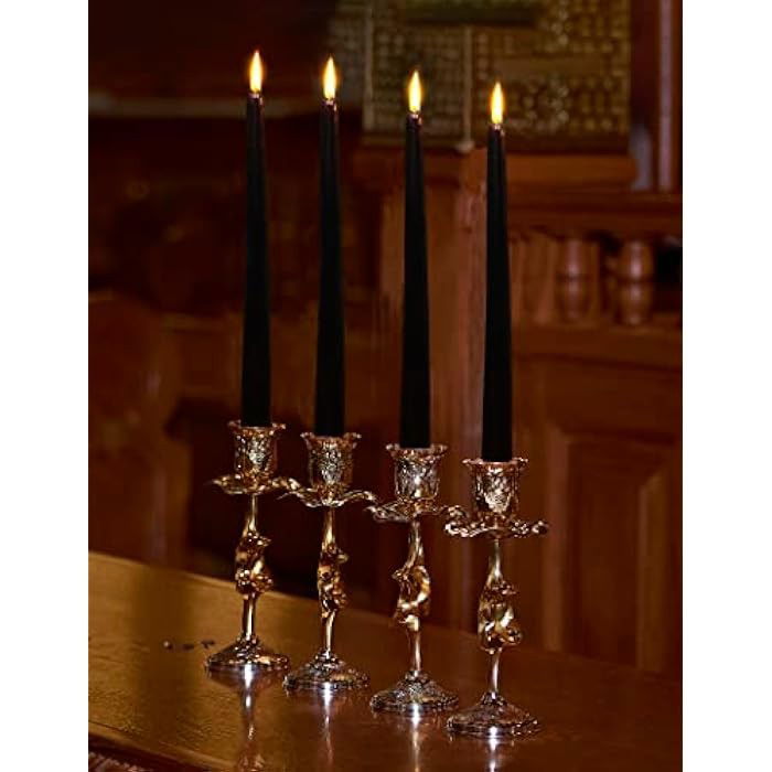 Lumanare Decorativa, Flippy, pentru Masa, 25 cm, din Parafina, fara Fum, Ardere 7.5h, Negru [6]