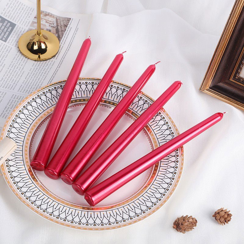 Lumanare Decorativa, Flippy, pentru Masa, 25 cm, din Parafina, fara Fum, Ardere 7.5h, Rosu [5]