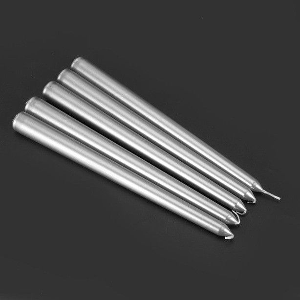 Lumanare Decorativa, Flippy, pentru Masa, 25 cm, din Parafina, fara Fum, Ardere 7.5h, Argintiu [5]