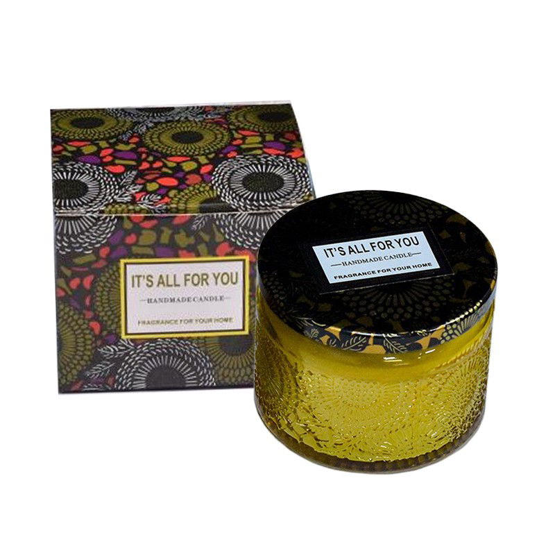 Lumanari - Lumanare Parfumata, Flippy, Model Borcan, Galben, Aroma de Lavanda