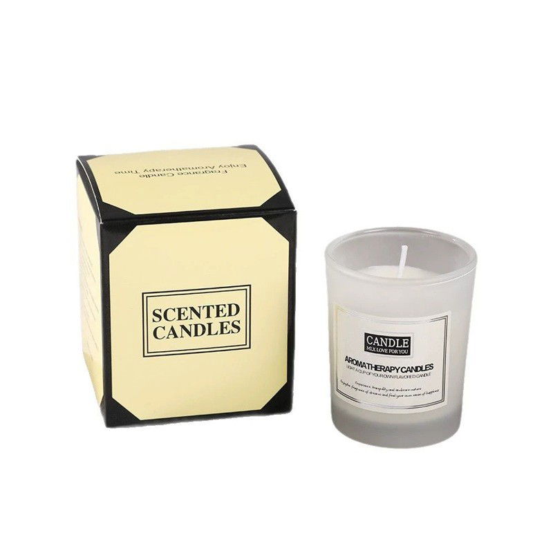 Lumanari - Lumanare Parfumata, Flippy, Model Borcan Translucid, 6.2 x 5.2 cm, Aroma de Frezie si Pere, Alb