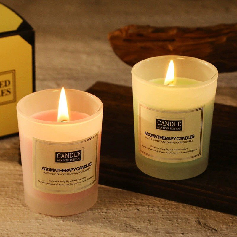 Lumanare Parfumata, Flippy, Model Borcan Translucid, 6.2 x 5.2 cm, Aroma de Lavanda, Mov [5]