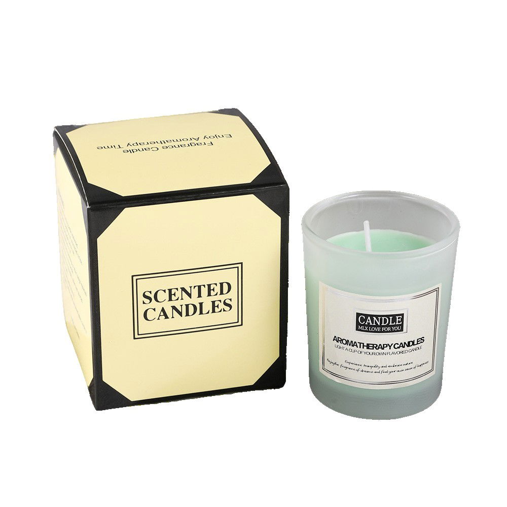 Pentru casa - Lumanare Parfumata, Flippy, Model Borcan Translucid, 6.2 x 5.2 cm, Aroma de Cedru, Verde