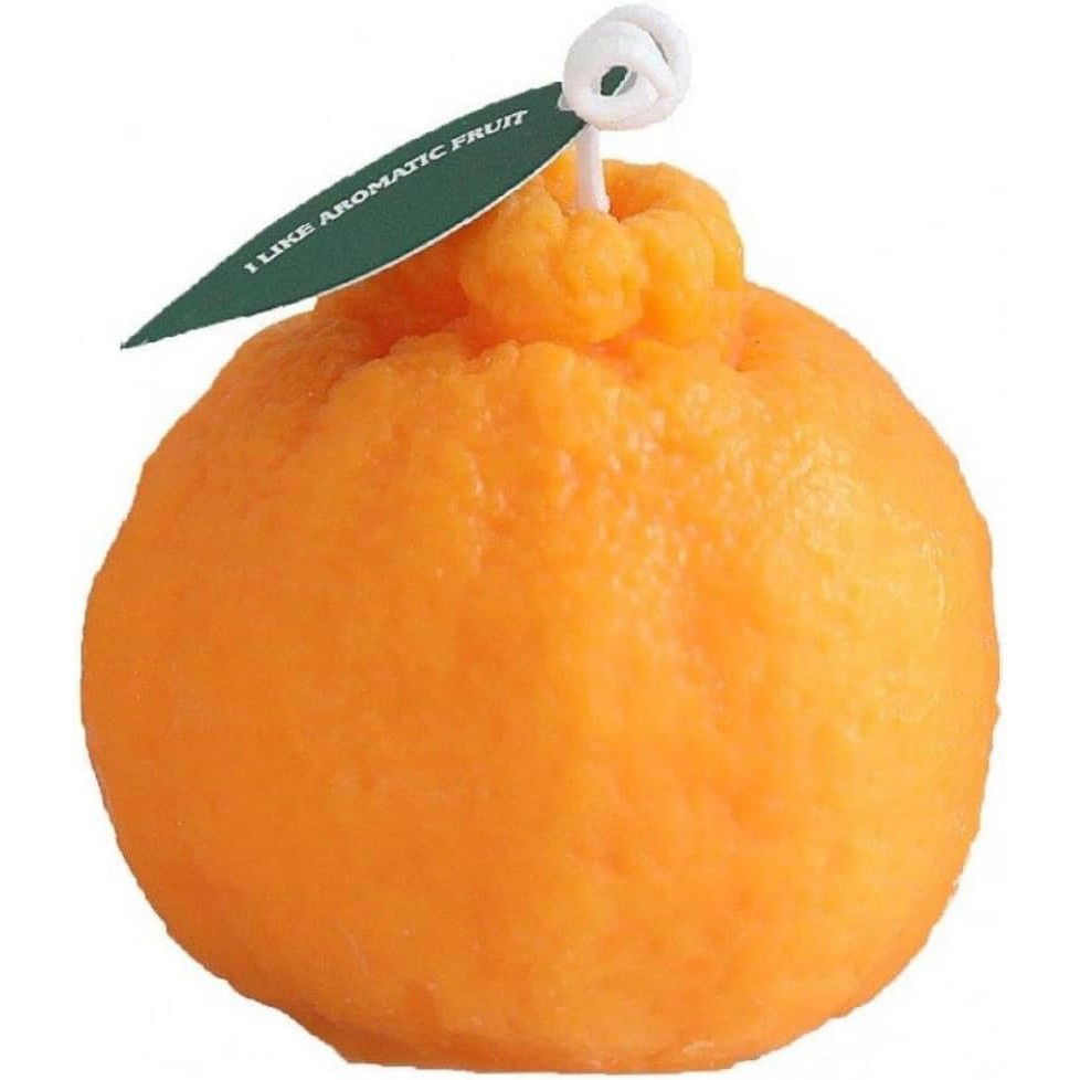 Pentru casa - Lumanare Parfumata, Flippy, Model Portocala Mica, Ardere 10h, 140 g, 7 x 7 cm, Parfum de Portocala, Portocaliu