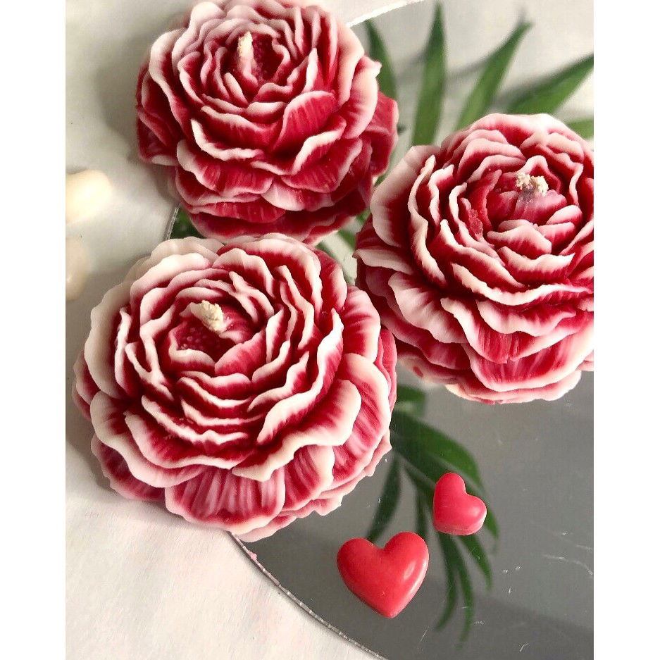 Lumanare Parfumata, Flippy, Model Trandafir, Ardere 10h, 70 g, 7.5 x 3.5 cm, Parfum de Trandafir, Rosu [3]