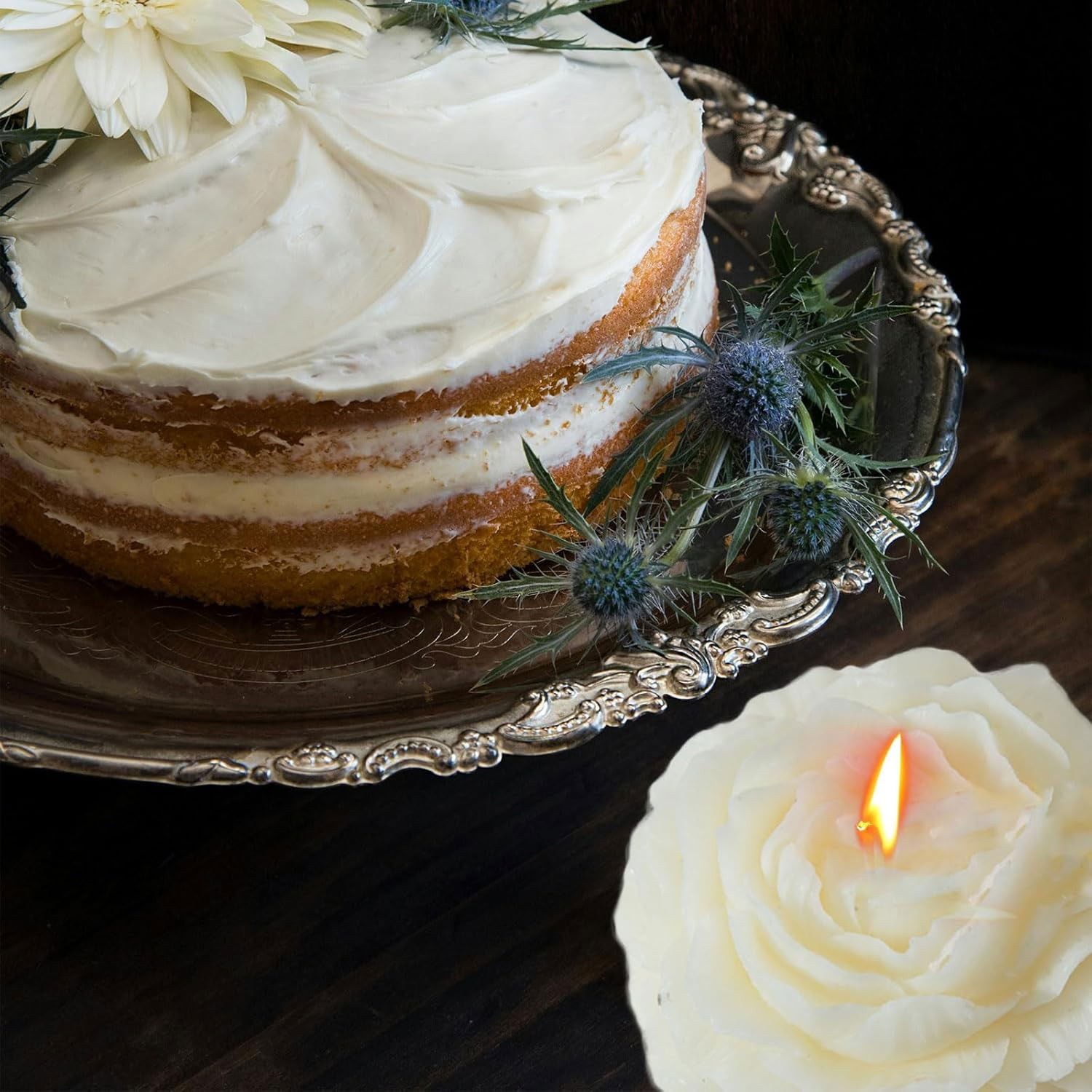 Lumanare Parfumata, Flippy, Model Trandafir, Ardere 10h, 70 g, 7.5 x 3.5 cm, Parfum de Tuberoza, Alb [3]