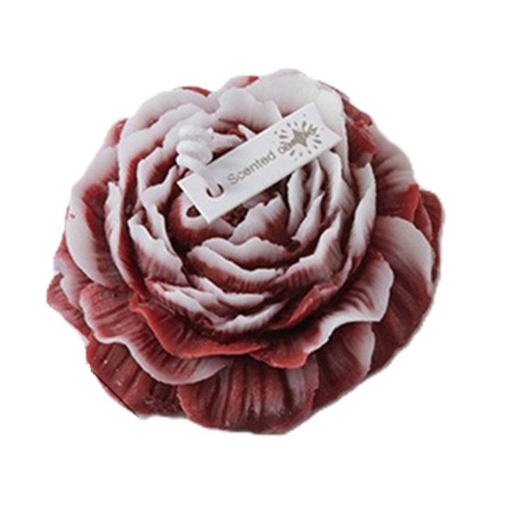 Pentru casa - Lumanare Parfumata, Flippy, Model Trandafir, Ardere 10h, 70 g, 7.5 x 3.5 cm, Parfum de Trandafir, Rosu