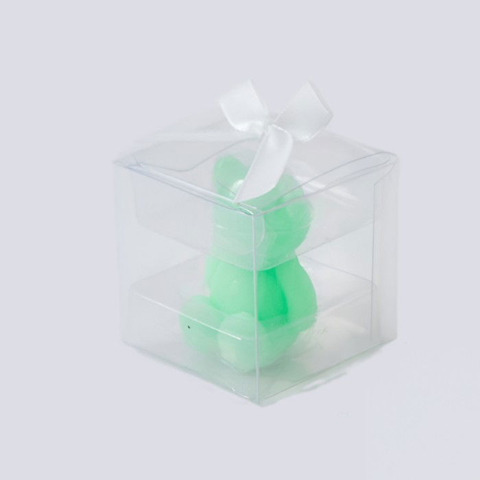 Lumanare Parfumata, Flippy, Model Ursulet, Verde, Aroma de Iasomie, 5.5x3.6x4 cm [3]