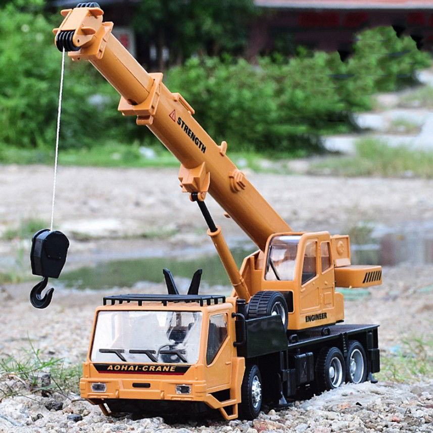 Macara Jucarie pentru Copii, Flippy, Jucarie Macara cu Telecomanda, Jucarie de Constructie, Acumulator cu Incarcare USB, 33 x 28 x 10 cm, Galben [3]