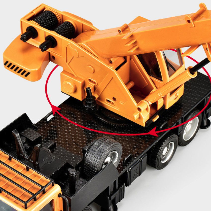 Macara Jucarie pentru Copii, Flippy, Jucarie Macara cu Telecomanda, Jucarie de Constructie, Acumulator cu Incarcare USB, 33 x 28 x 10 cm, Galben [5]