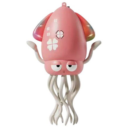 Caracatita Dansatoare, Flippy, +3 Ani, 3 Moduri, din ABS, Incarcare USB, cu Undita Inclusa, 12.6 x 7.6 x 20.7 cm, Roz [4]