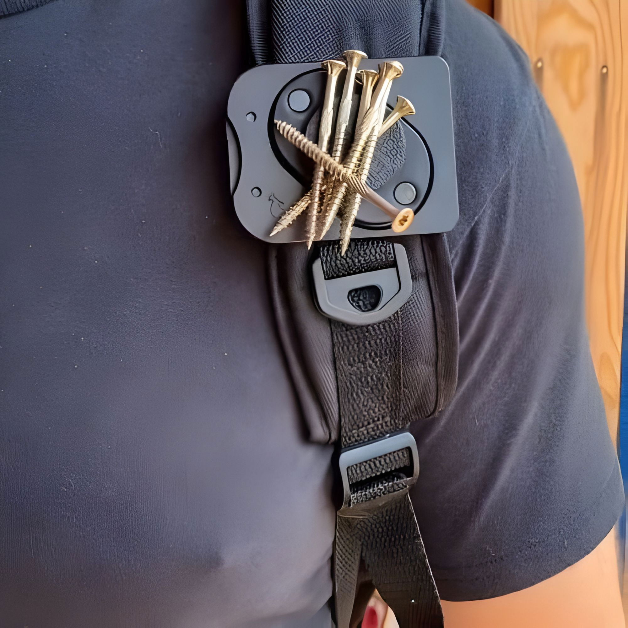 Suport Magnetic pentru Scule, Flippy, Clips Metalic pentru Curea, Fixare Puternica pentru Cuie, Suruburi, Ciocan, Cleste, Chei Si Alte Scule, 7.7 x 6.1 x 2cm, Negru [4]