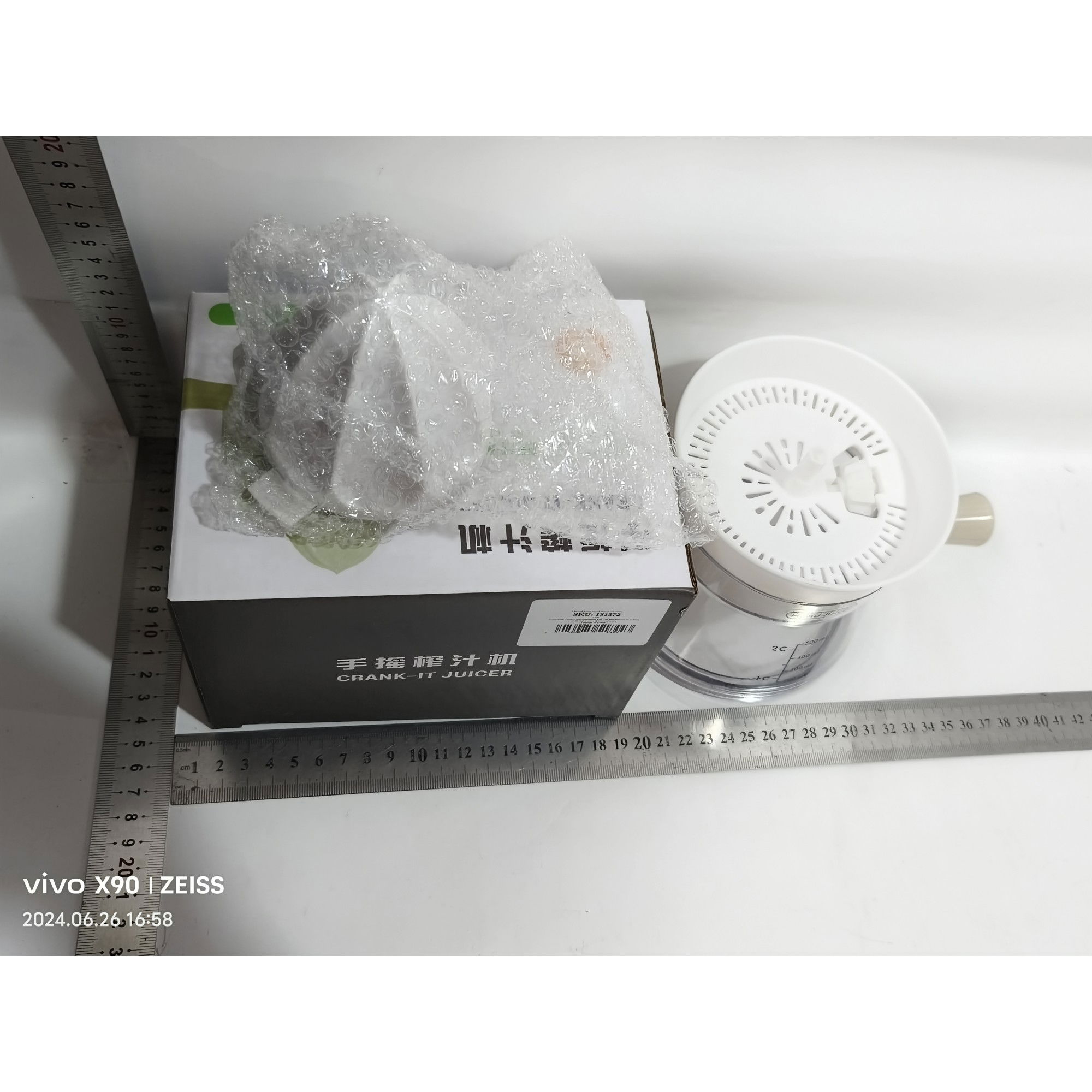 50 - 100 LEI - Storcator de Citrice Manual, Flippy, Rezistente, Usor de Folosit si Depozitat, Durabil, Calitativ, 16.5x13cm, Transparent/ Alb