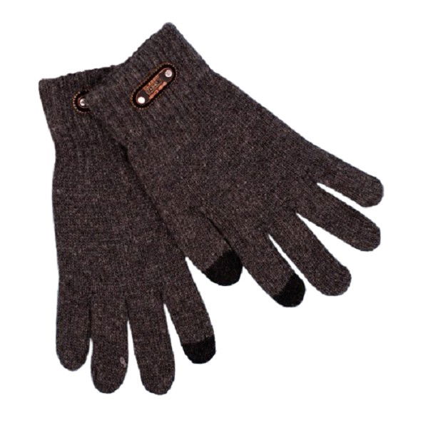 Perne Voiaj, Paturi si Textile - Manusi de Barbat, Flippy, Model Tricotat, Functie Touchscreen (ecran tactil), Material Acril, Manseta Elastica, Interior Catifelat, Marime Universala, Gri