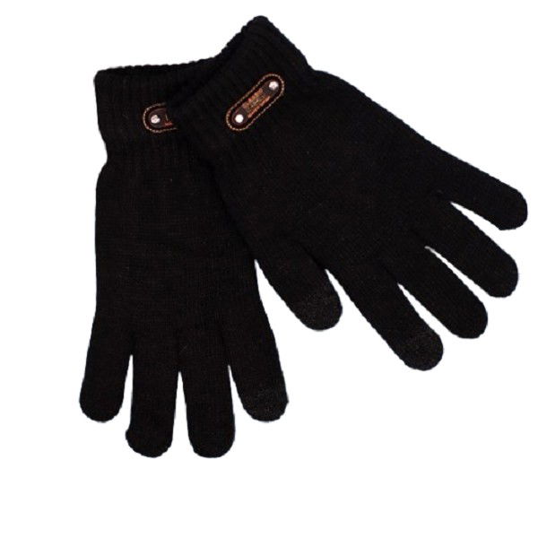 10 - 25 LEI - Manusi de Barbat, Flippy, Model Tricotat, Functie Touchscreen (ecran tactil), Material Acril, Manseta Elastica, Interior Catifelat, Marime Universala, Negru