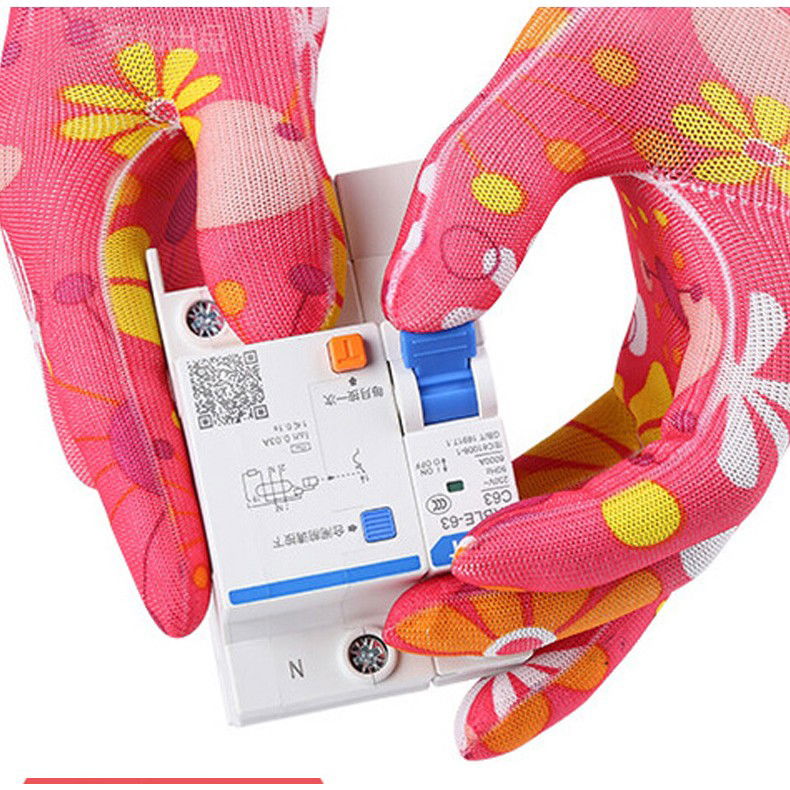 Manusi de Gradinarit, Flippy, din Nailon, Marime Universala 20 cm, Model Inflorat, Antiderapante, Multicolor [9]