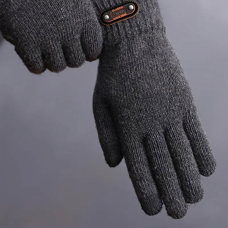 Manusi de Barbat, Flippy, Model Tricotat, Functie Touchscreen (ecran tactil), Material Acril, Manseta Elastica, Interior Catifelat, Marime Universala, Gri [7]