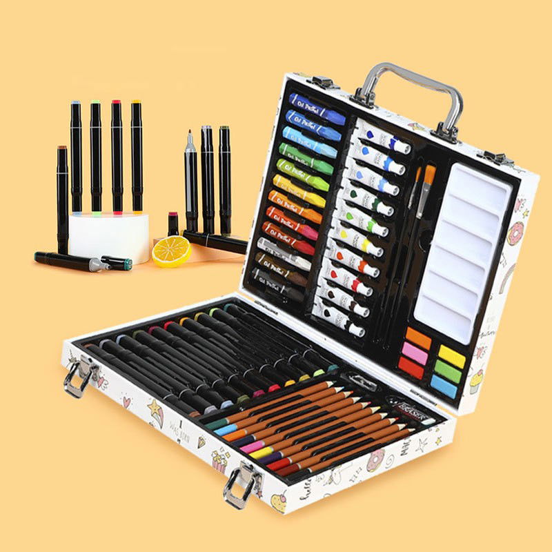 Set 53 Piese pentru Desen si Pictura, Flippy, Tip Servieta, Model Unicorni, 30 x 24 x 5.4 cm, Multicolor [8]