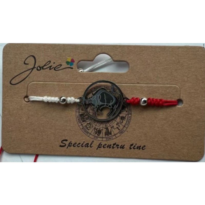 Martisor bratara zodiac, Jolie, 5x9 cm, Taur [2]