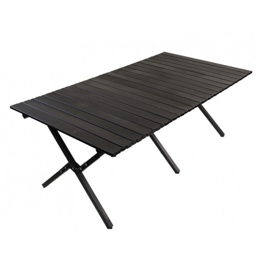 Pentru casa - Masa camping, Aluminiu, Pliabila, Flippy, 120x60x43cm, Negru