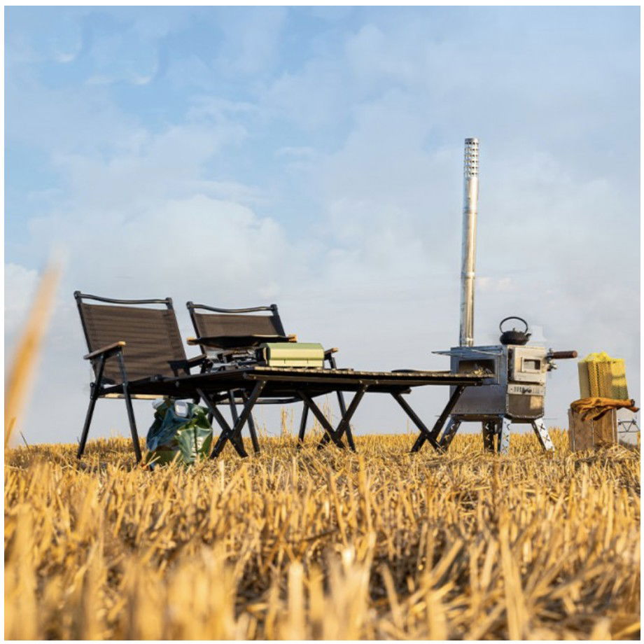 Pentru casa - Masa camping, Aluminiu, Pliabila, Flippy, 120x60x43cm, Negru