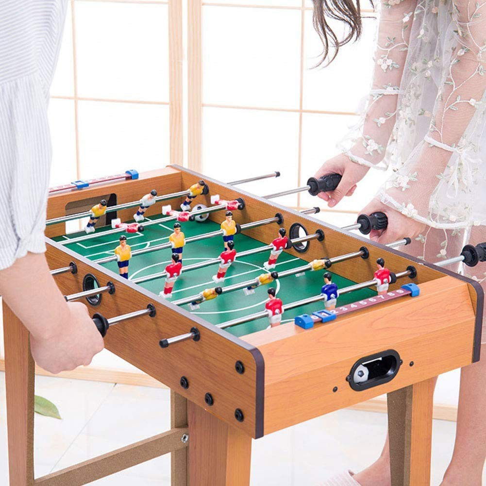 Masa de Fotbal cu Teren si 18 Jucatori Flippy, 6 Manere, cu Tablou pentru Scor, din Metal, Lemn si ABS, 69 x 36.5 x 61 cm, cu Picioare, pentru copii/adulti [4]