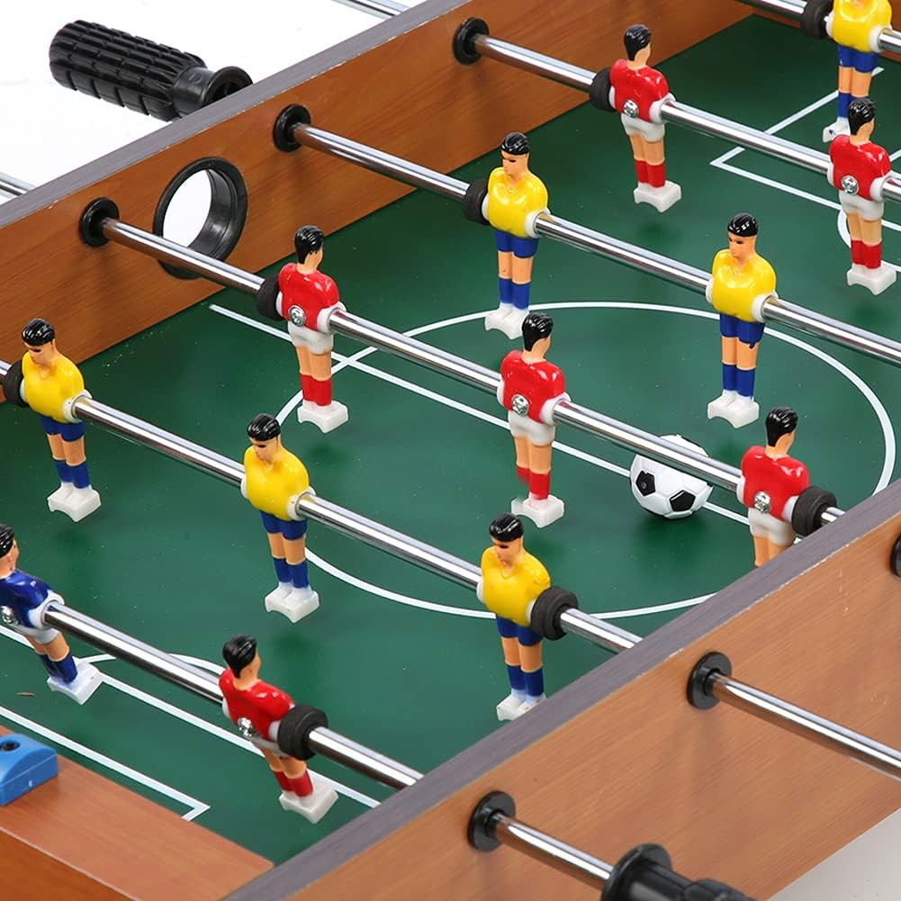 Masa de fotbal cu teren si 18 jucatori Flippy, cu tablou pentru scor, din metal, lemn si ABS, 50 x 25 x 15.5 cm, pentru copii [5]