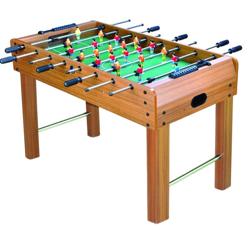 Jocuri de societate - Masa de Fotbal cu Teren si 21 Jucatori Flippy, 8 Manere, cu Tablou pentru Scor, din Metal, Lemn si ABS, 120 x 61.5 x 81 cm, cu Picioare, pentru copii/adulti