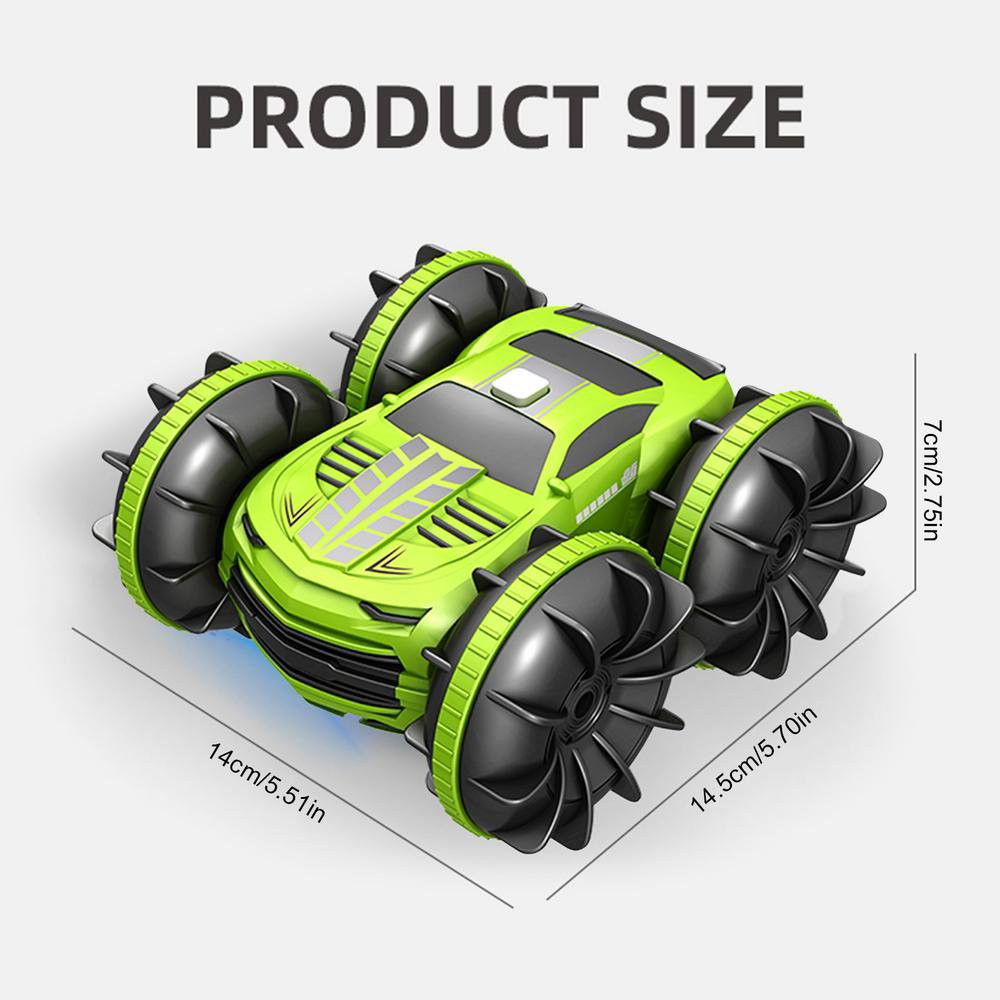 Masina cu telecomanda 2.4G, 360 spin, off road, verde, Flippy [3]