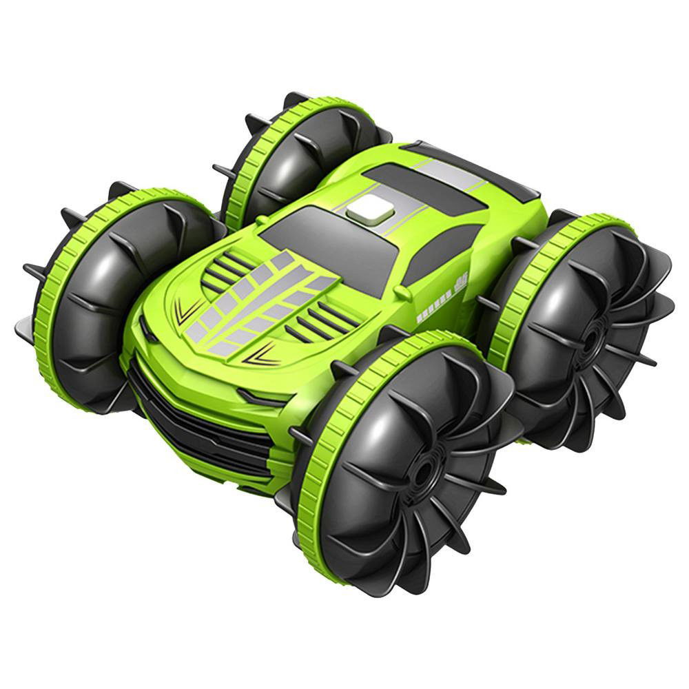 50 - 100 LEI - Masina cu telecomanda 2.4G, 360 spin, off road, verde, Flippy