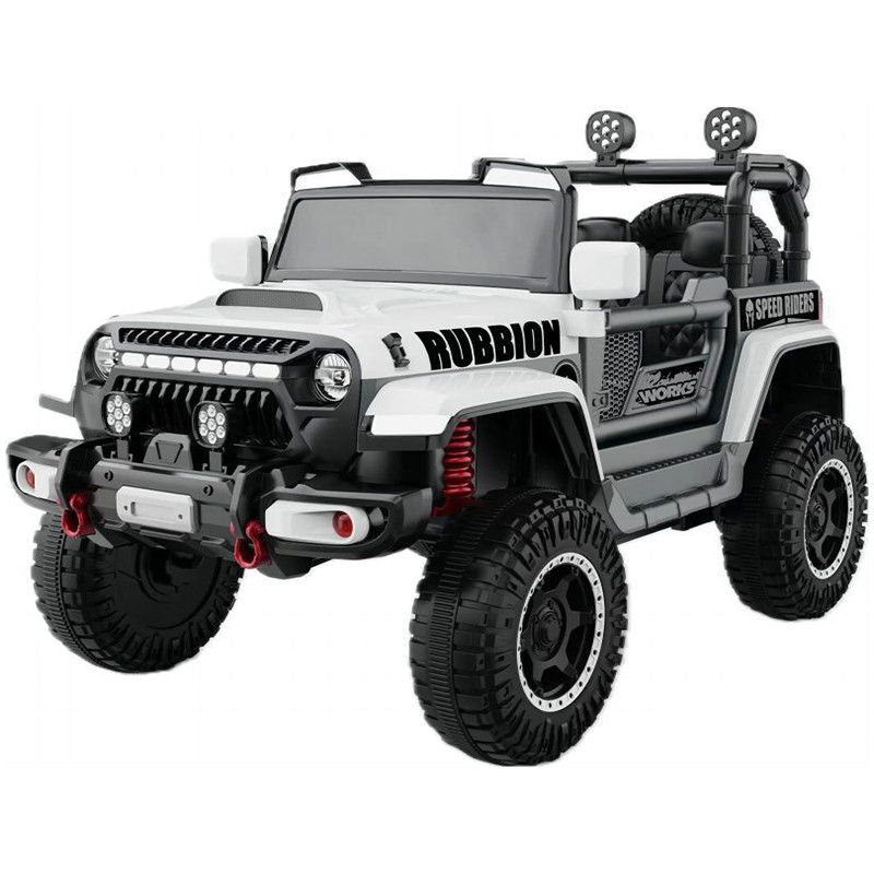 Masinute, Triciclete si Masinute Electrice - Masina Electrica pentru Copii, Flippy, Off-Road, Conectare Bluetooth, telecomanda, Tractiune Spate, Lumina Intermitenta, Baterie 12V 7Ah, 120 x 63 x 68cm, Alb