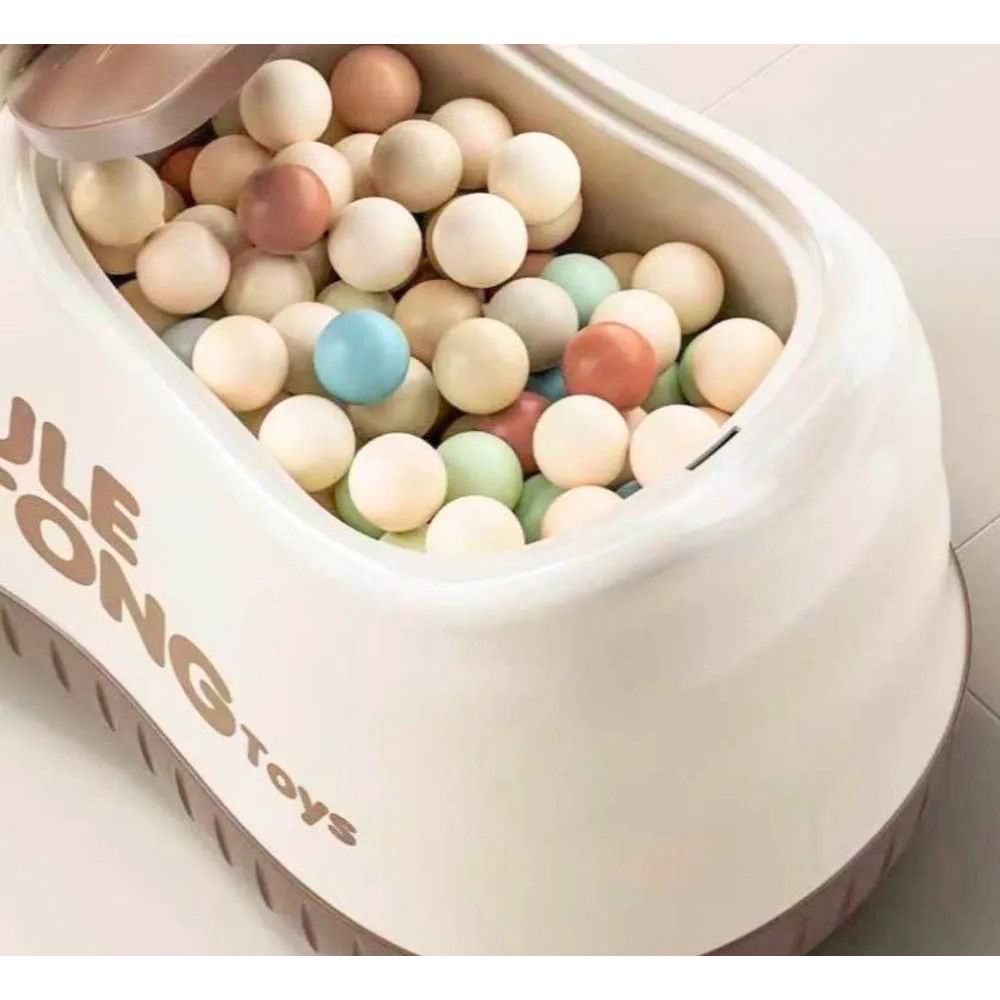 Masina pentru Copii, Flippy, Model Pantof, 4 Roti, 1-6 ani, Cutie de Depozitare, din ABS, 48 x 27 x 34 cm, Maro [3]