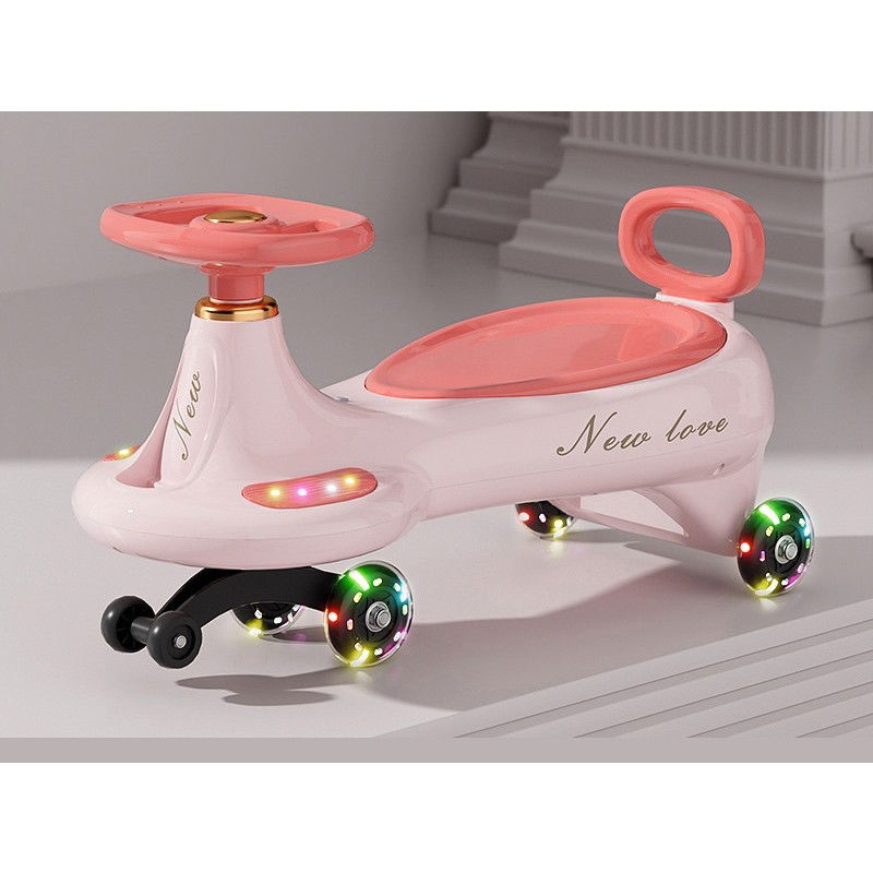 Masinuta, Flippy, 1-8 Ani, Rotire 360 Grade, Anti-rasturnare, Roti Silentioase, Impingere, 66 x 32 x 37 cm, Roz [5]