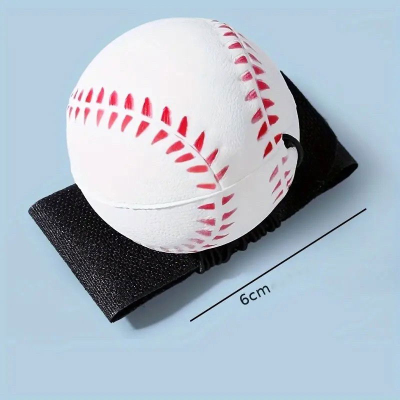 Jucarii interactive - Minge Saltareata Hiperelastica, Flippy, Model Minge de Baseball cu Fixare de Mana, Space Moon Ball foarte Elastica, Antistress pentru Copii, Diametru 66 mm, Alb