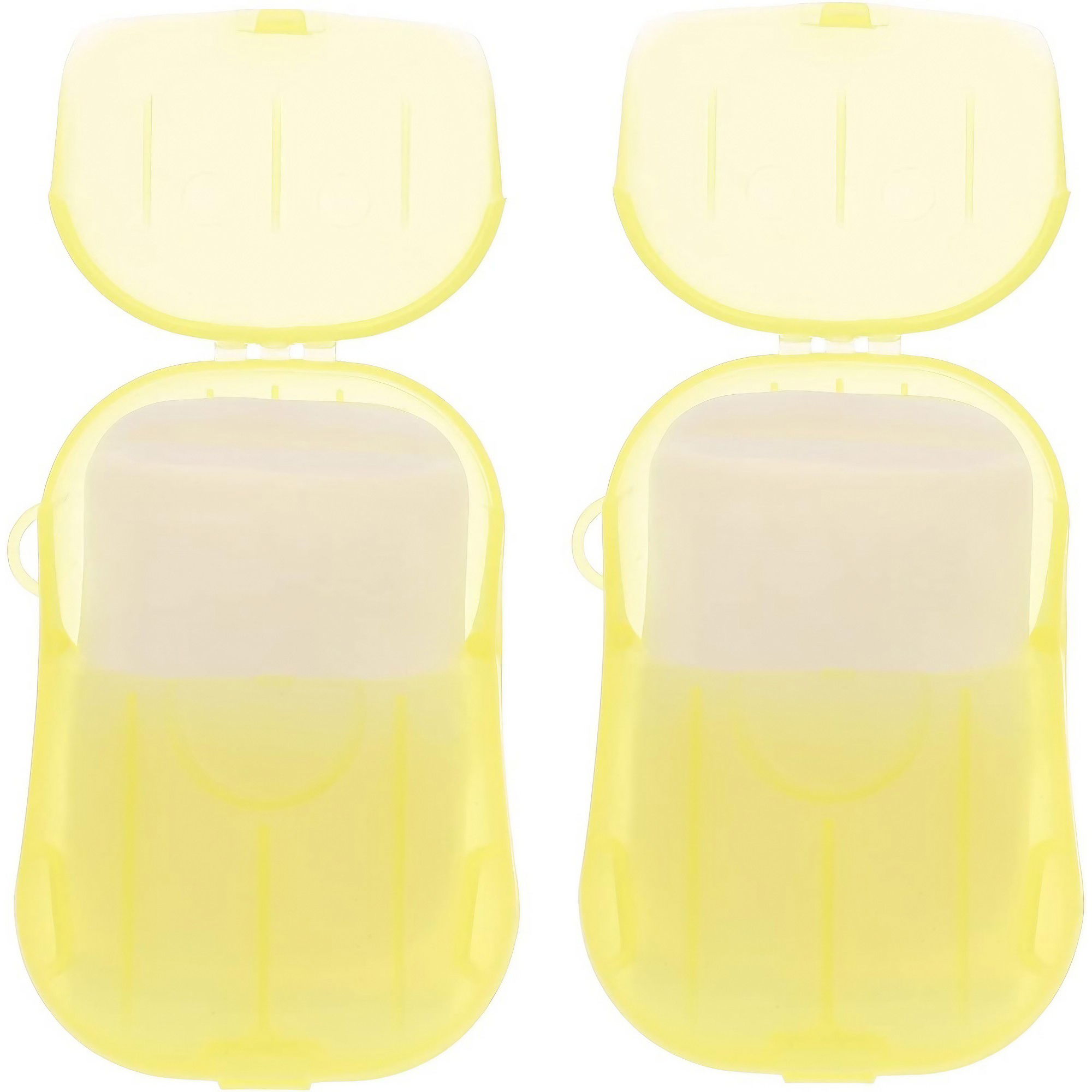 Accesorii Ingrijire Casa - Mini Cutie de Sapun din Hartie, Flippy, de Unica Folosinta, Portabila, Potrivit pentru Calatorii, 20 foite, Galben